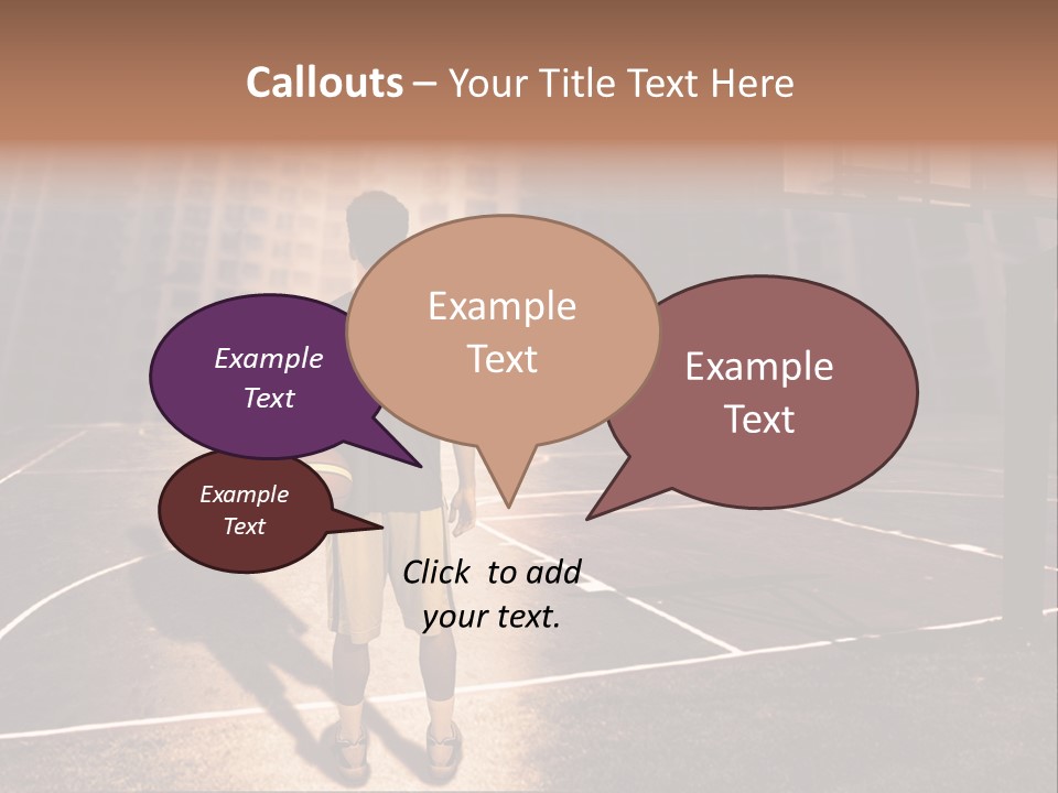 Basketball Urbanistic Young Man PowerPoint Template