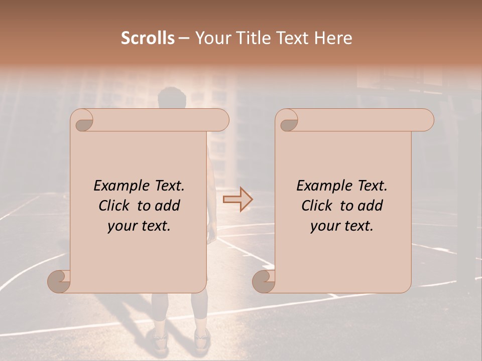 Basketball Urbanistic Young Man PowerPoint Template