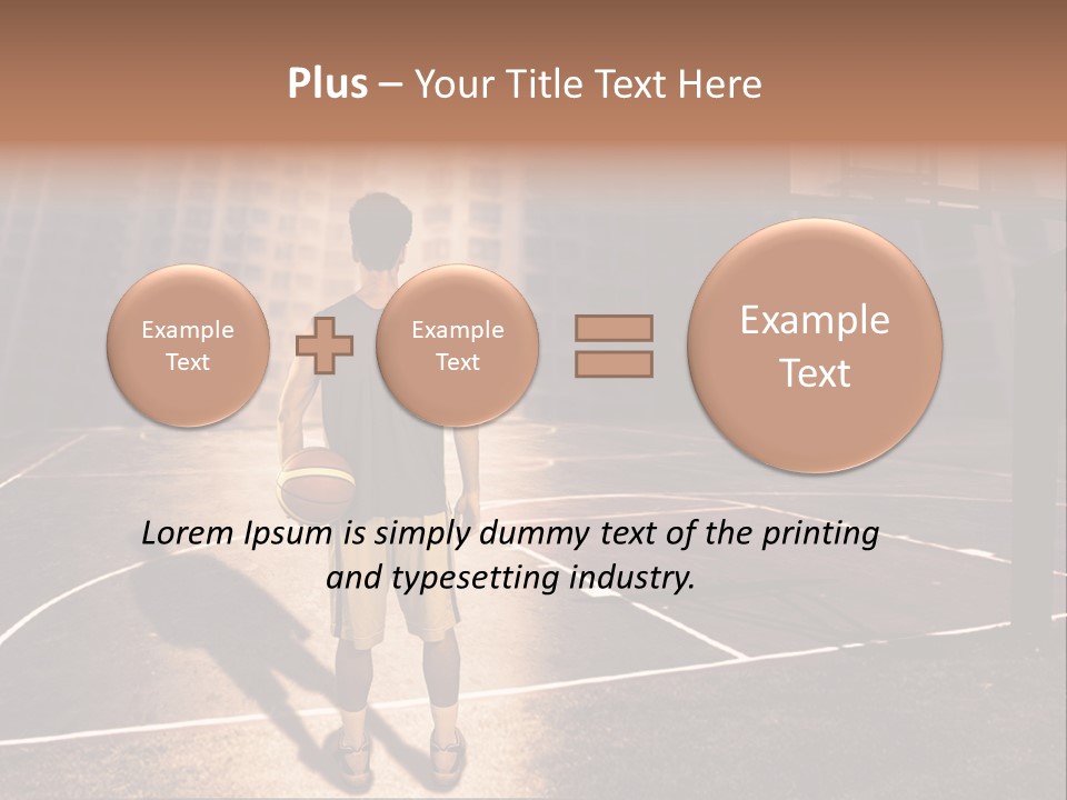 Basketball Urbanistic Young Man PowerPoint Template