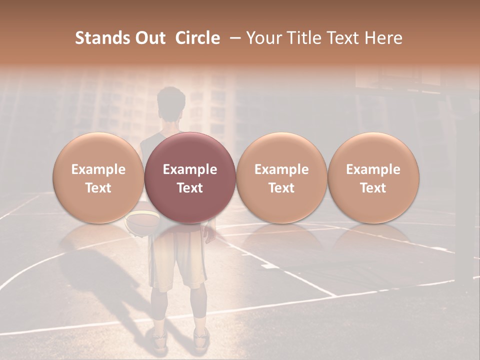 Basketball Urbanistic Young Man PowerPoint Template