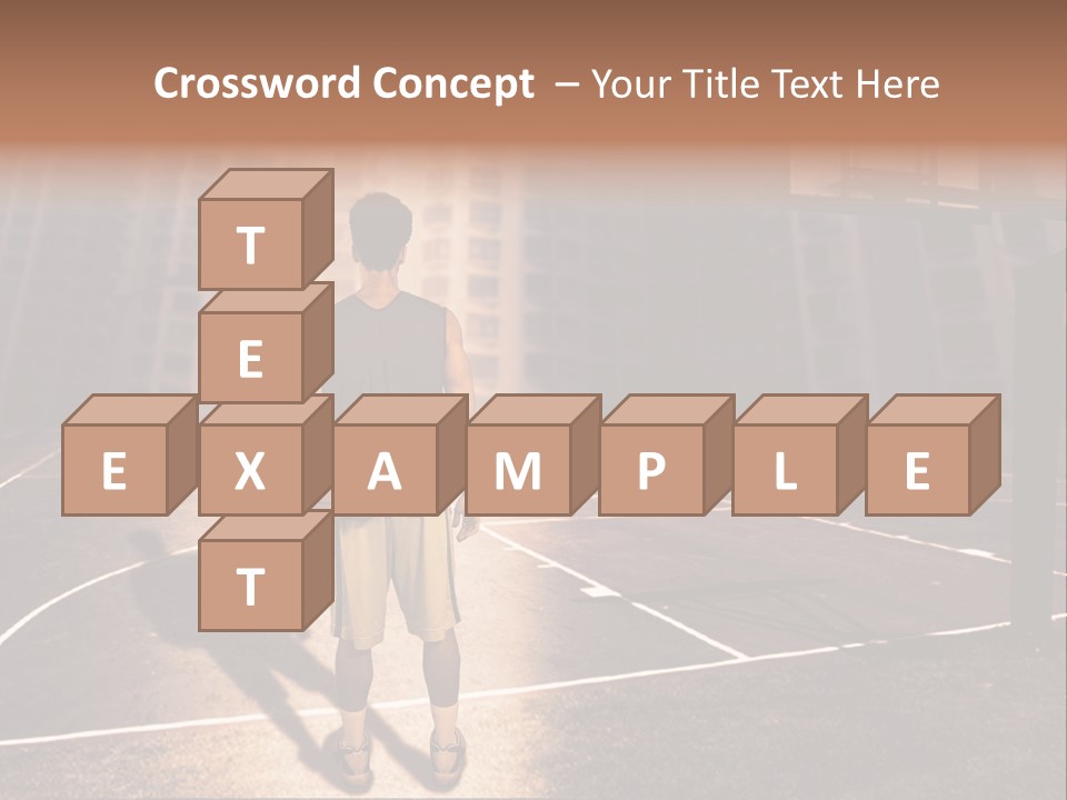 Basketball Urbanistic Young Man PowerPoint Template