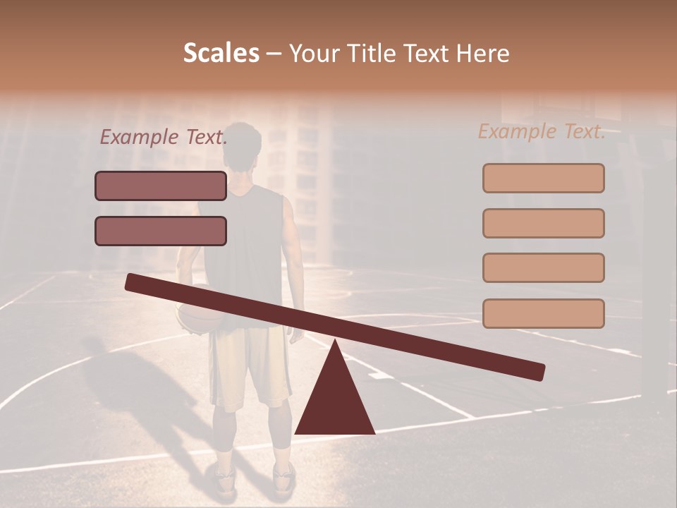 Basketball Urbanistic Young Man PowerPoint Template