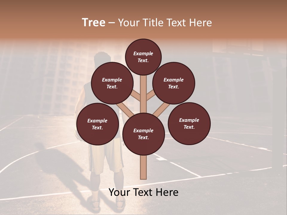 Basketball Urbanistic Young Man PowerPoint Template