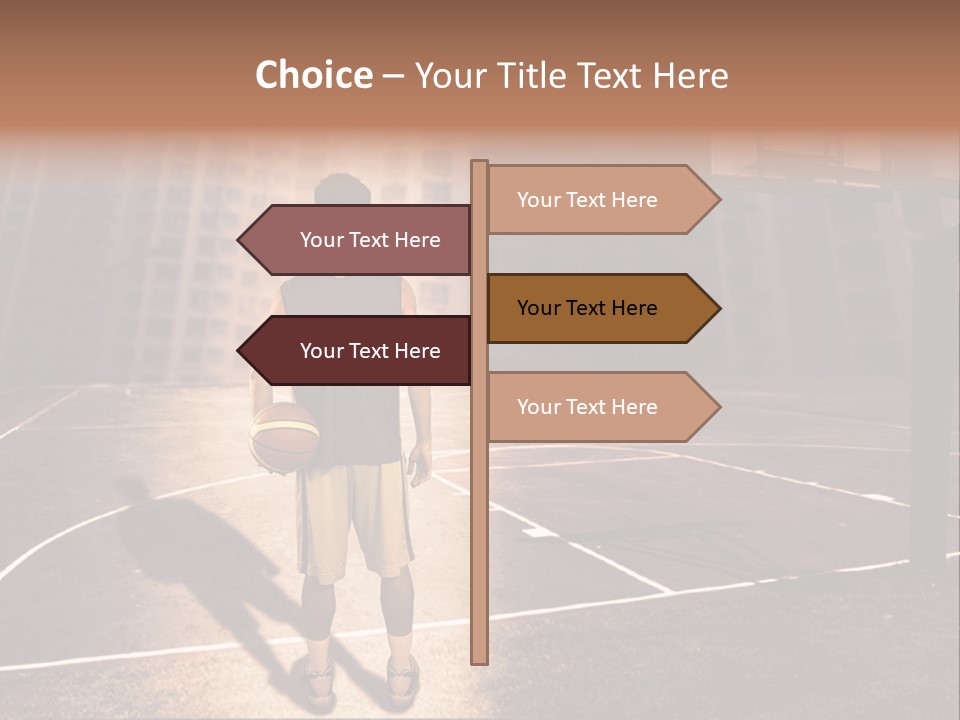 Basketball Urbanistic Young Man PowerPoint Template
