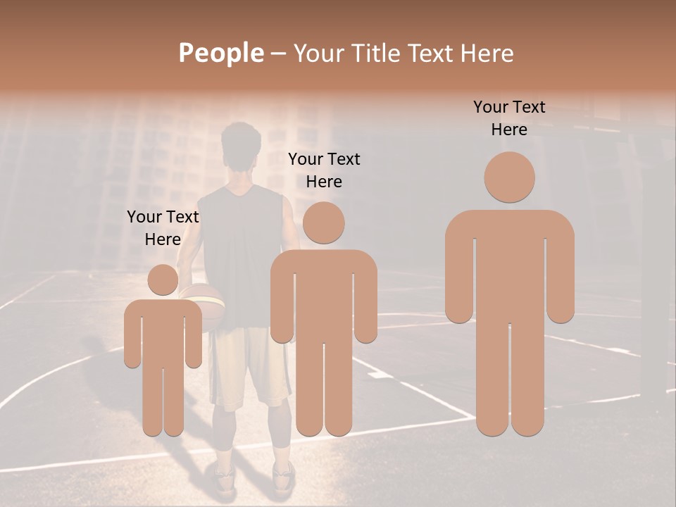 Basketball Urbanistic Young Man PowerPoint Template