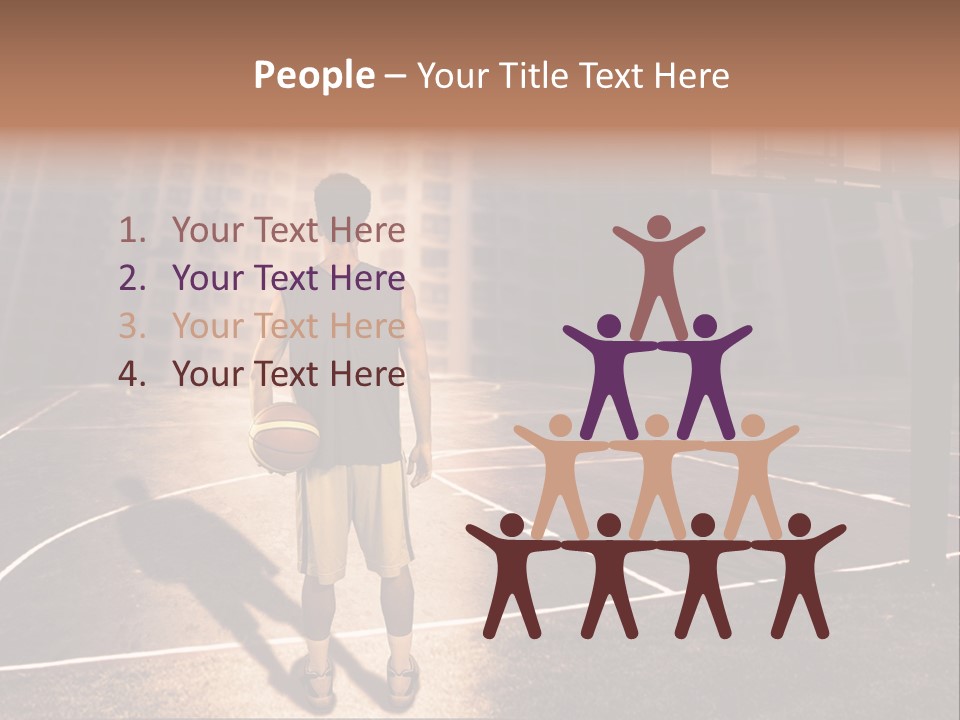 Basketball Urbanistic Young Man PowerPoint Template