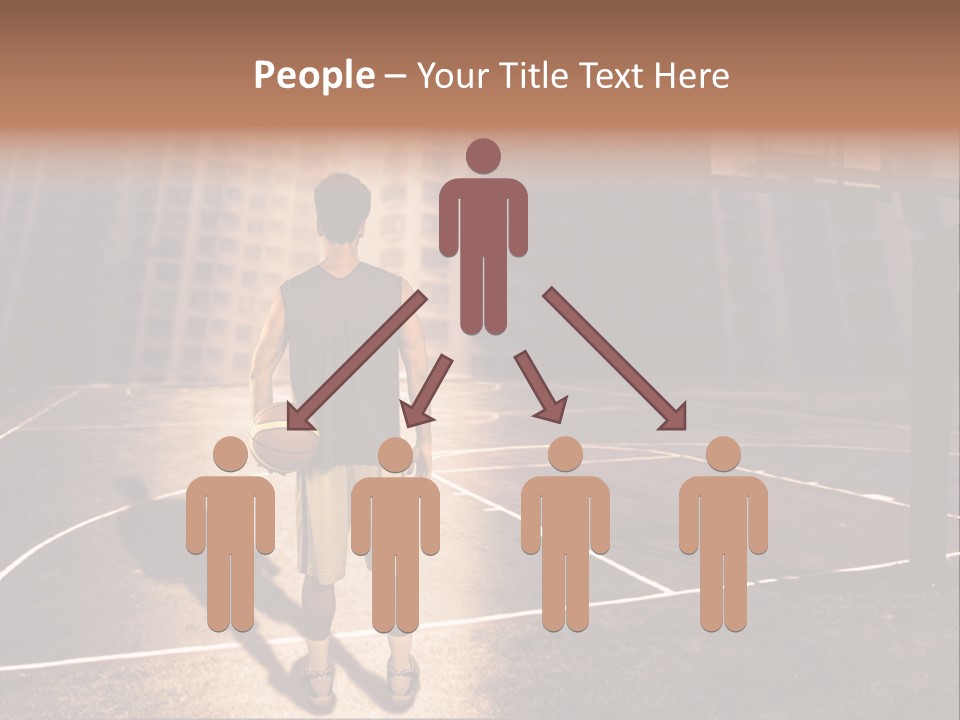 Basketball Urbanistic Young Man PowerPoint Template