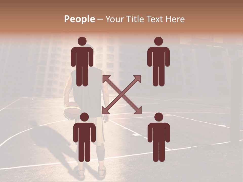 Basketball Urbanistic Young Man PowerPoint Template