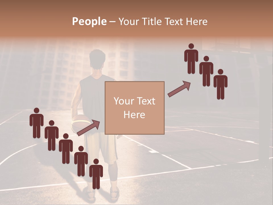Basketball Urbanistic Young Man PowerPoint Template