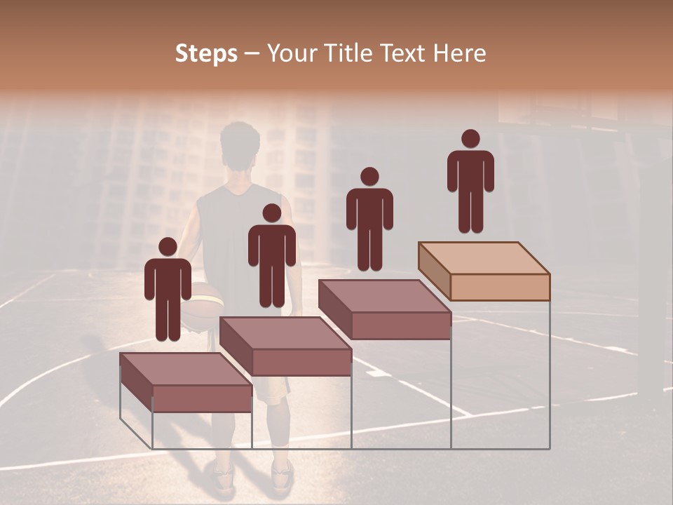 Basketball Urbanistic Young Man PowerPoint Template