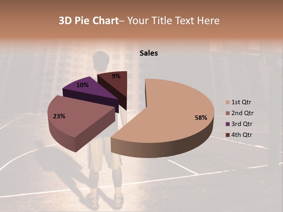 Basketball Urbanistic Young Man PowerPoint Template