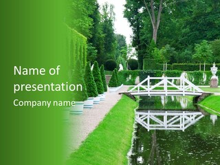 Lush Pond Season PowerPoint Template