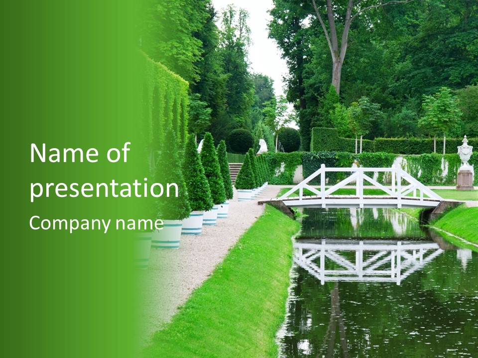 Lush Pond Season PowerPoint Template