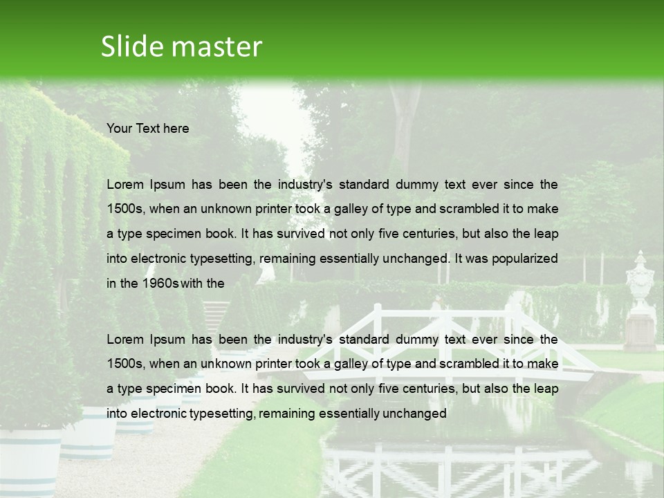 Lush Pond Season PowerPoint Template