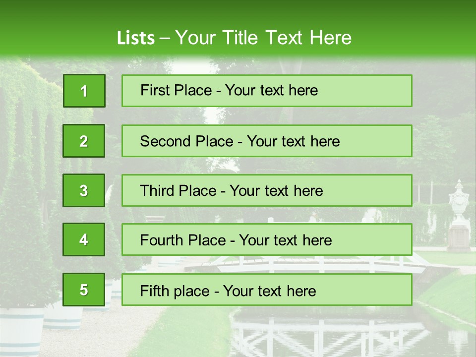 Lush Pond Season PowerPoint Template