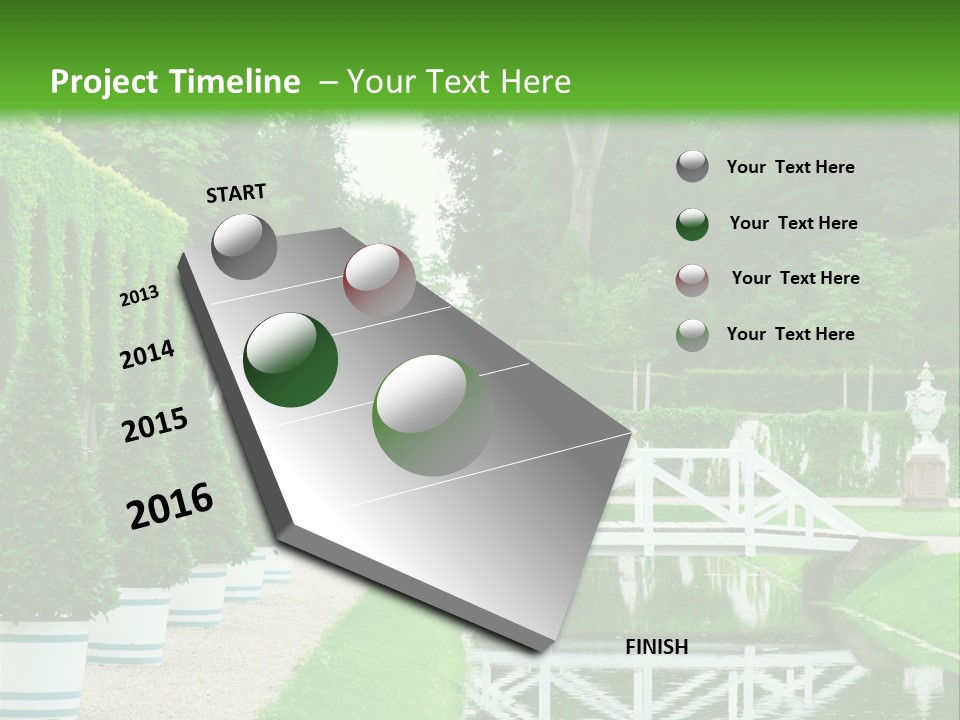 Lush Pond Season PowerPoint Template