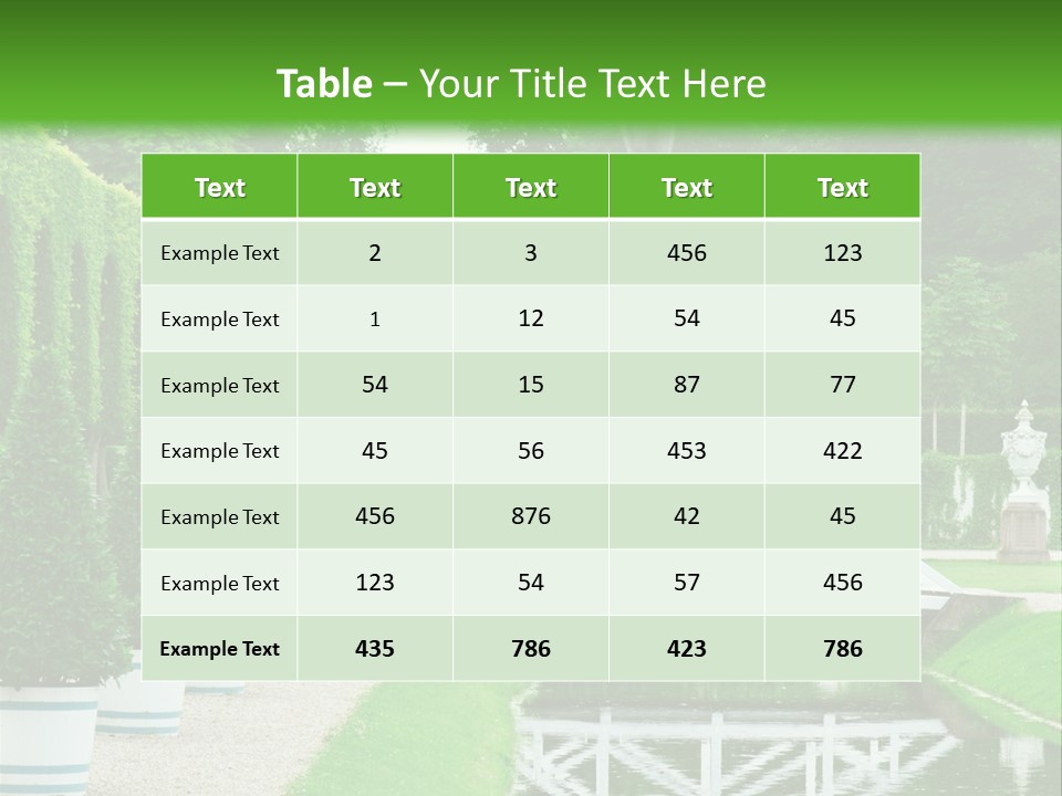 Lush Pond Season PowerPoint Template