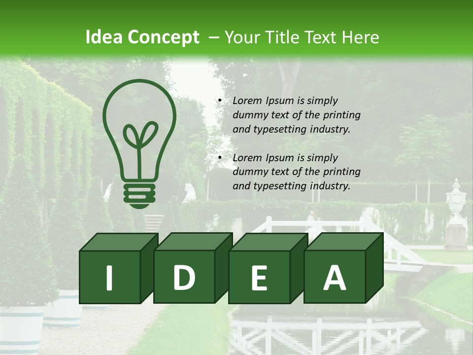 Lush Pond Season PowerPoint Template