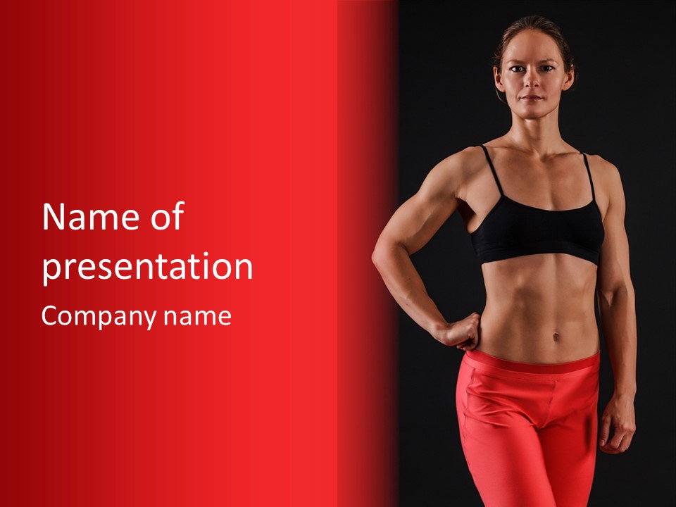 Sport Athlete Isolated PowerPoint Template