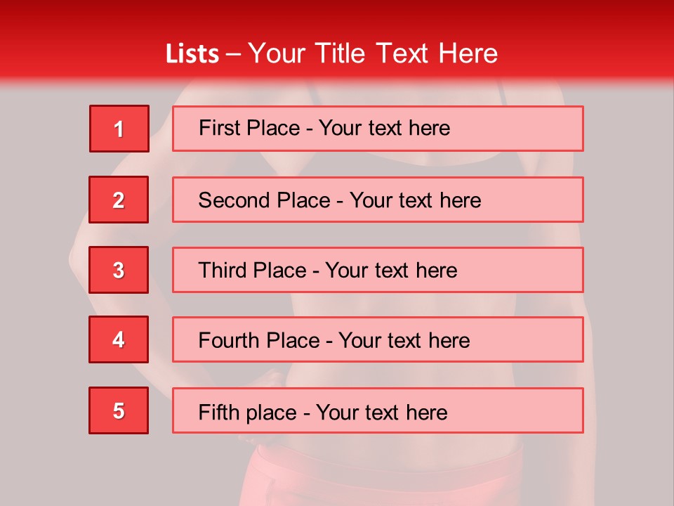 Sport Athlete Isolated PowerPoint Template