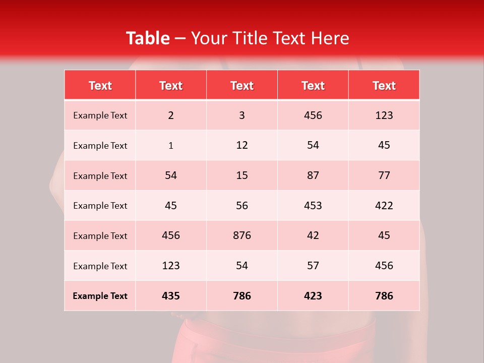 Sport Athlete Isolated PowerPoint Template