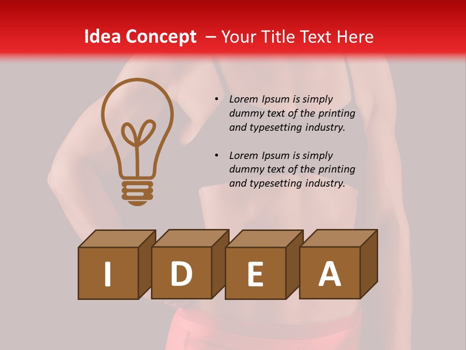 Sport Athlete Isolated PowerPoint Template