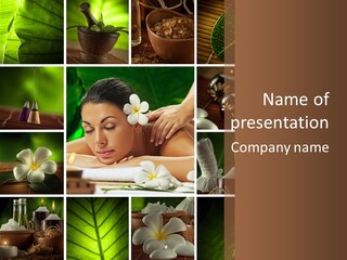 Woman Salt Wellness PowerPoint Template