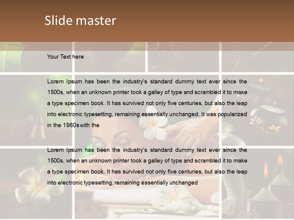Woman Salt Wellness PowerPoint Template