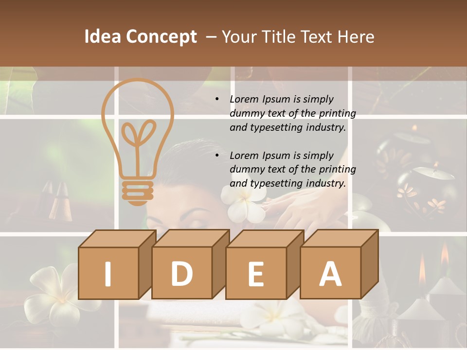 Woman Salt Wellness PowerPoint Template