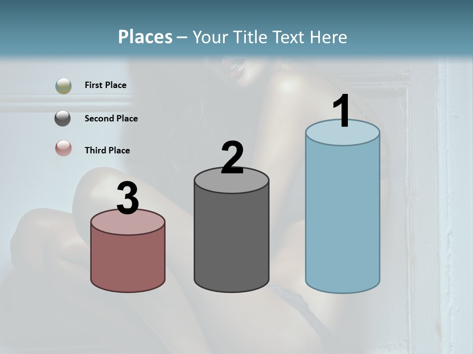 Female Attractive Hairstyle PowerPoint Template