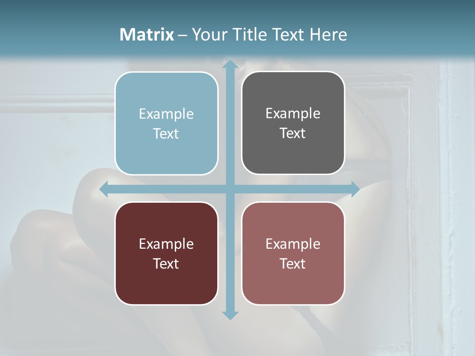 Female Attractive Hairstyle PowerPoint Template