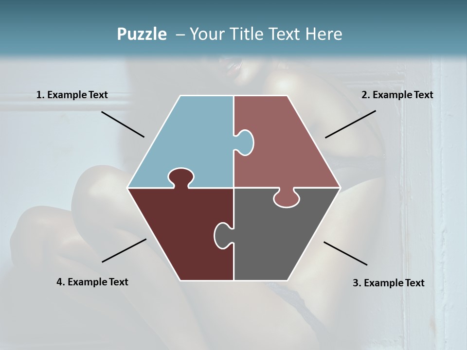 Female Attractive Hairstyle PowerPoint Template