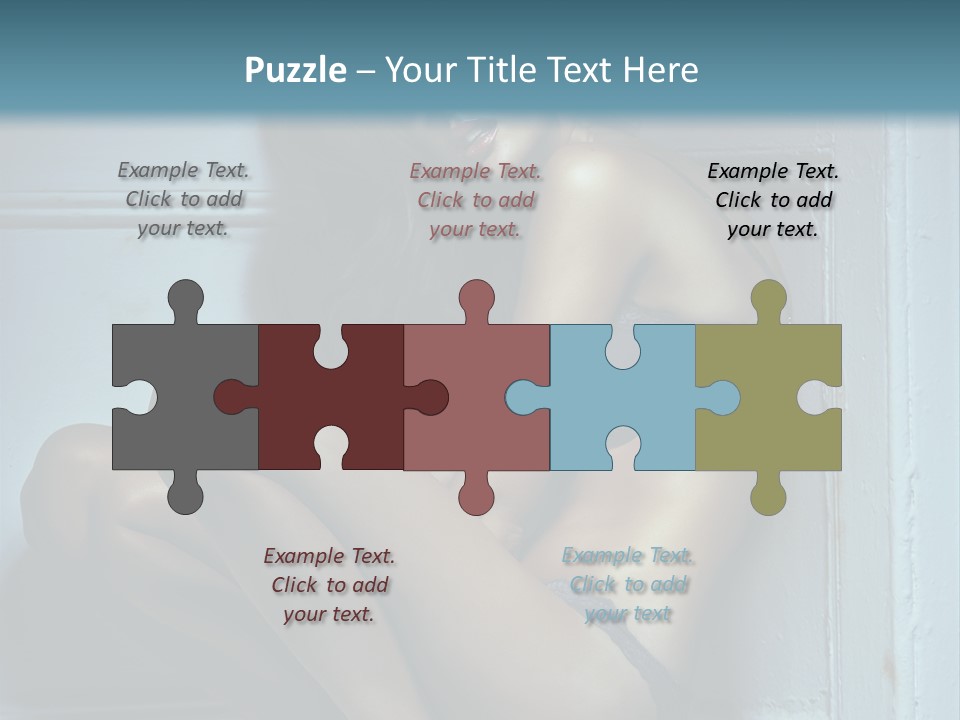 Female Attractive Hairstyle PowerPoint Template