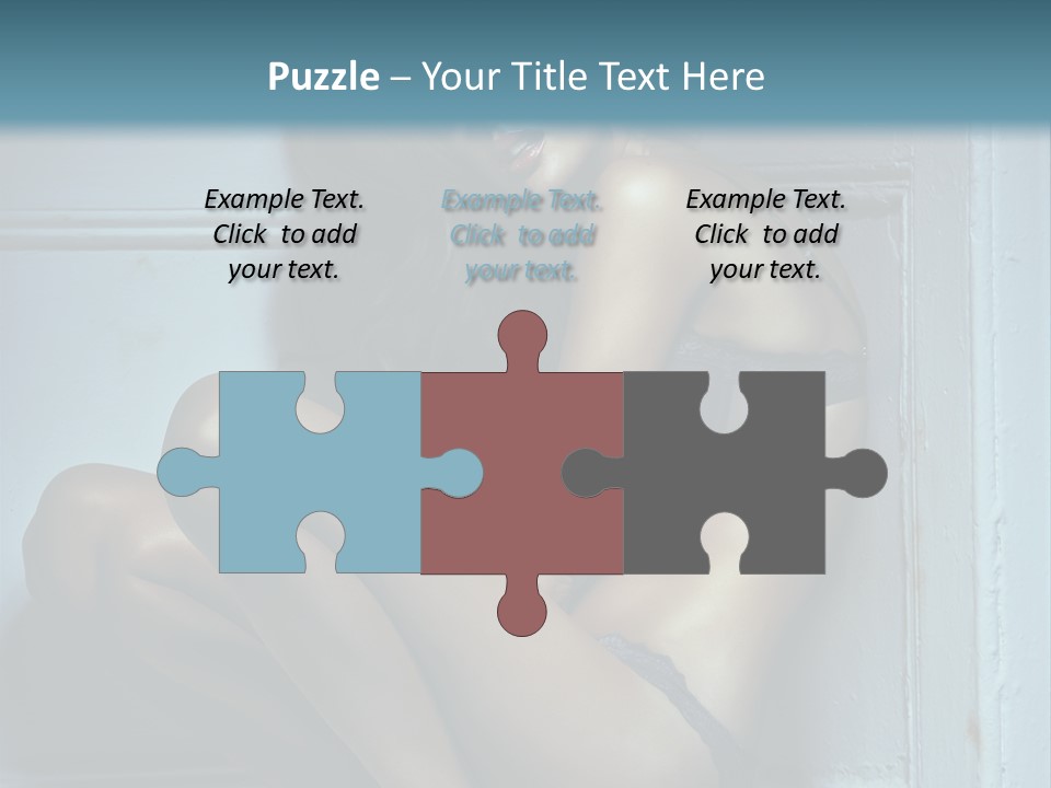 Female Attractive Hairstyle PowerPoint Template