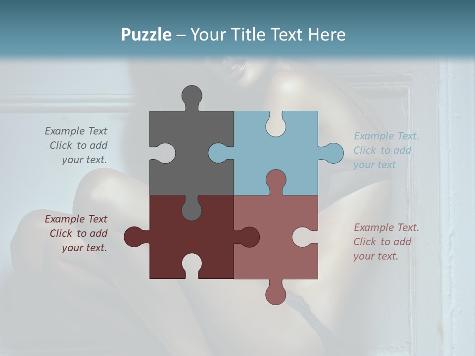 Female Attractive Hairstyle PowerPoint Template