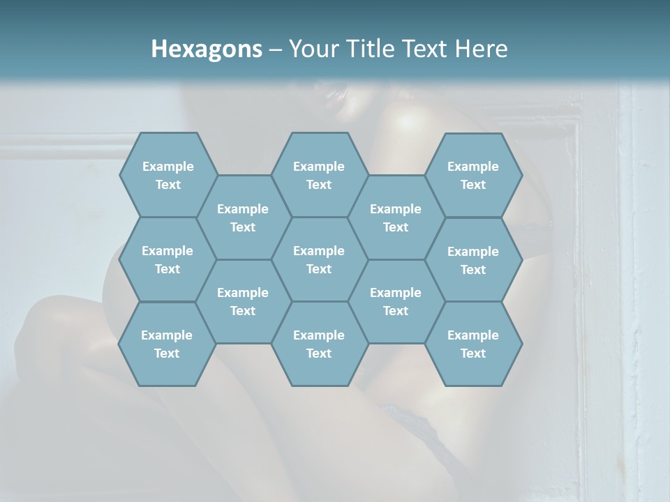 Female Attractive Hairstyle PowerPoint Template