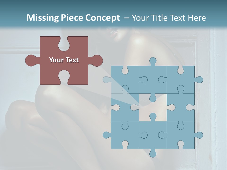 Female Attractive Hairstyle PowerPoint Template