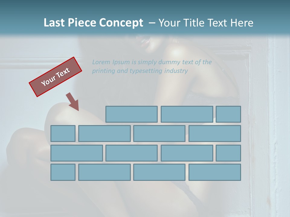 Female Attractive Hairstyle PowerPoint Template