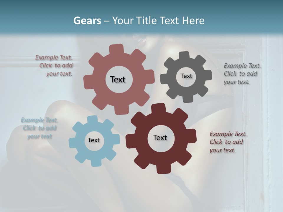 Female Attractive Hairstyle PowerPoint Template