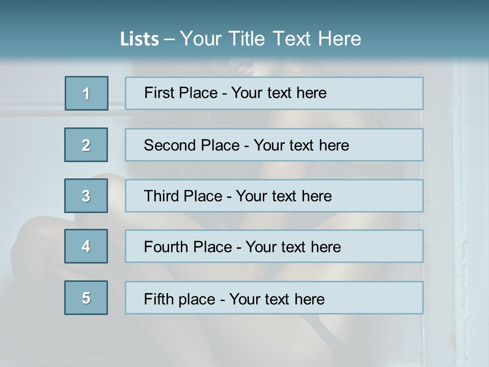 Female Attractive Hairstyle PowerPoint Template