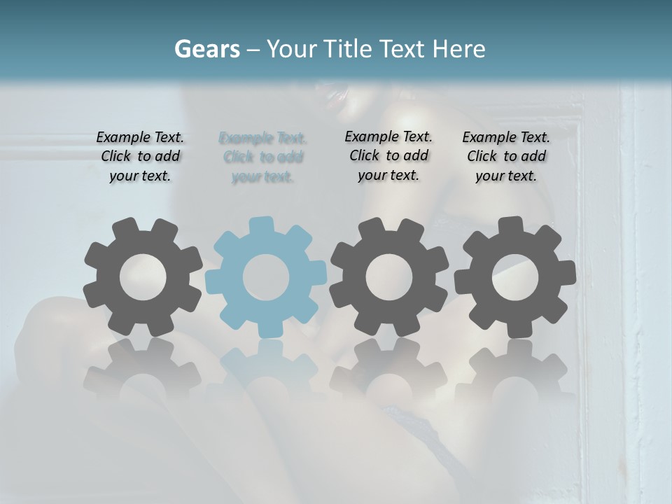 Female Attractive Hairstyle PowerPoint Template