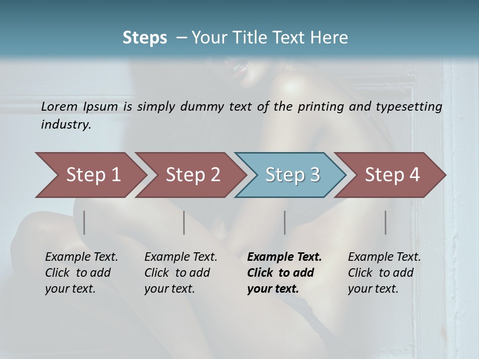 Female Attractive Hairstyle PowerPoint Template