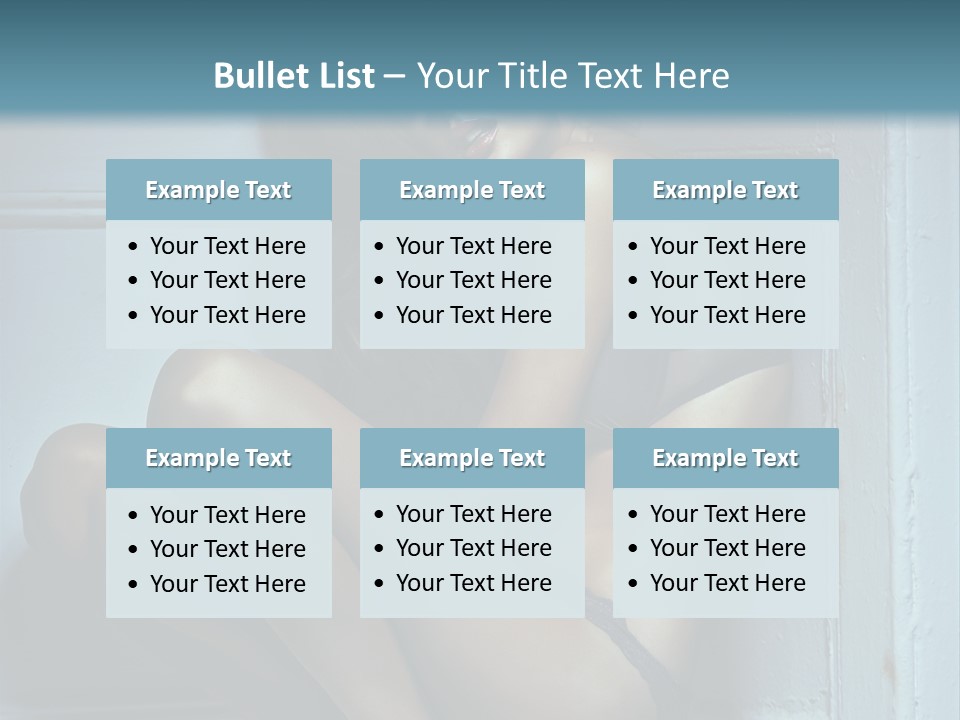 Female Attractive Hairstyle PowerPoint Template