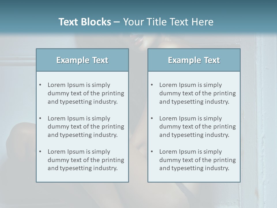 Female Attractive Hairstyle PowerPoint Template