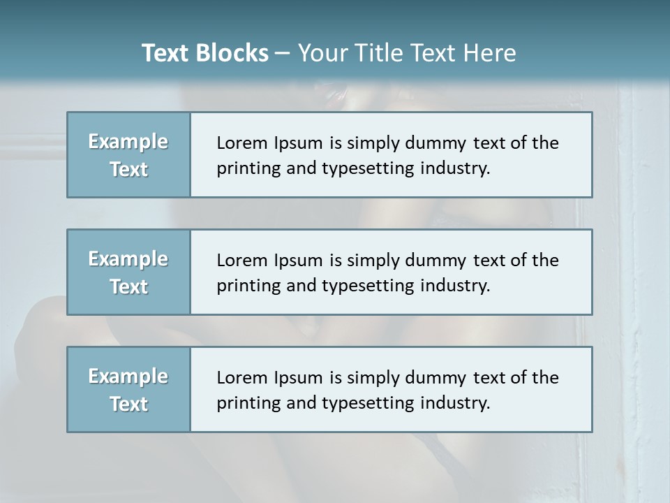 Female Attractive Hairstyle PowerPoint Template