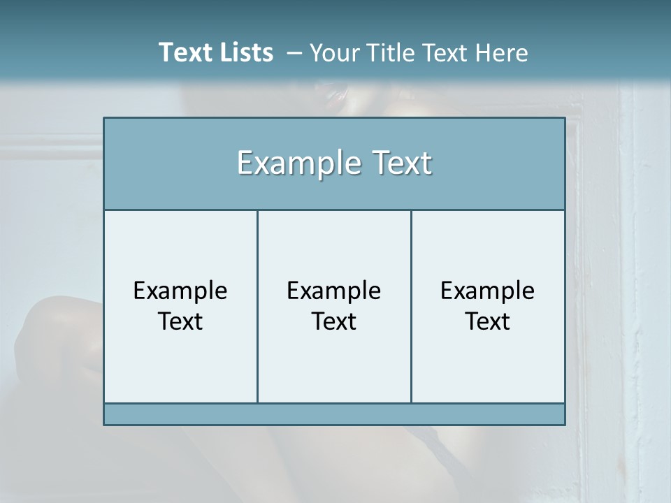 Female Attractive Hairstyle PowerPoint Template