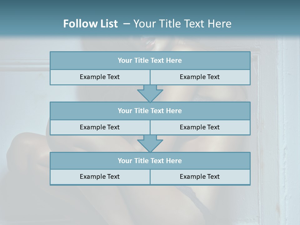 Female Attractive Hairstyle PowerPoint Template