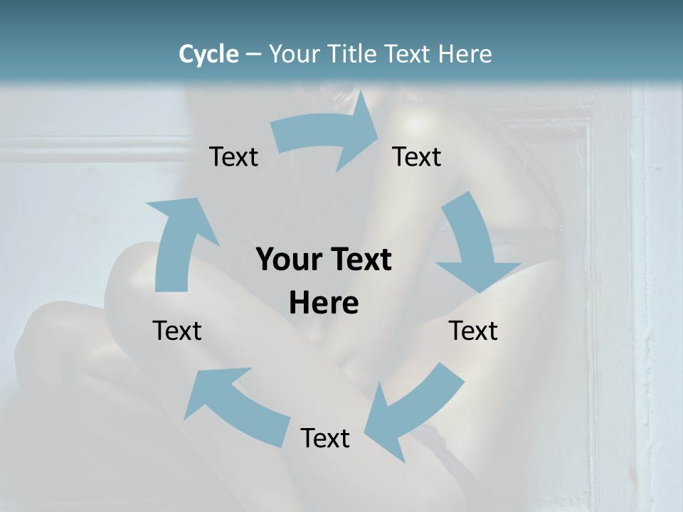 Female Attractive Hairstyle PowerPoint Template