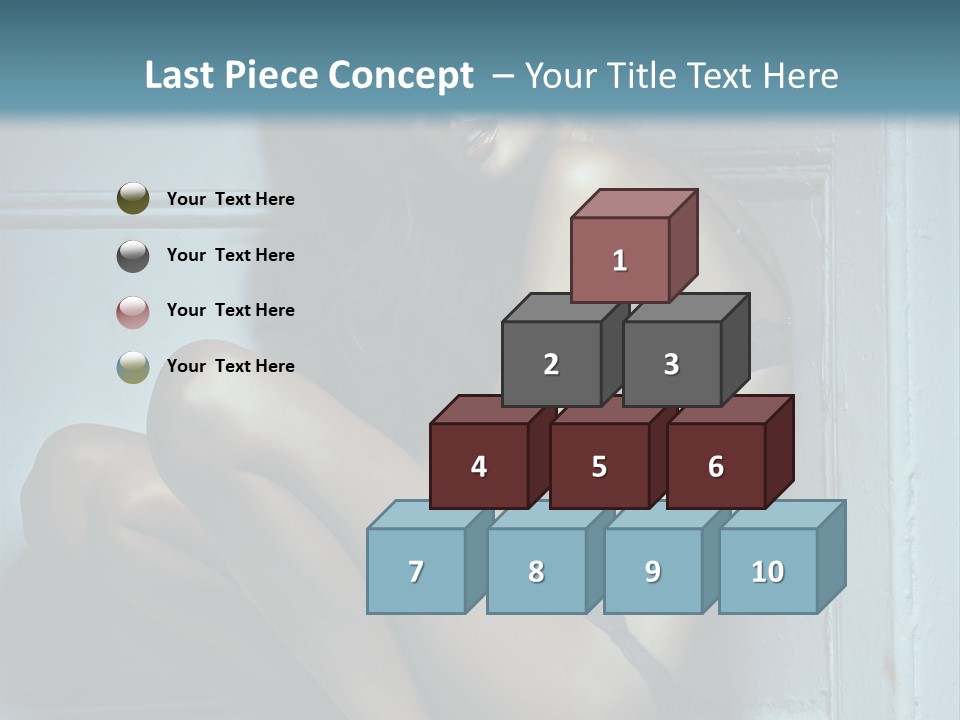 Female Attractive Hairstyle PowerPoint Template