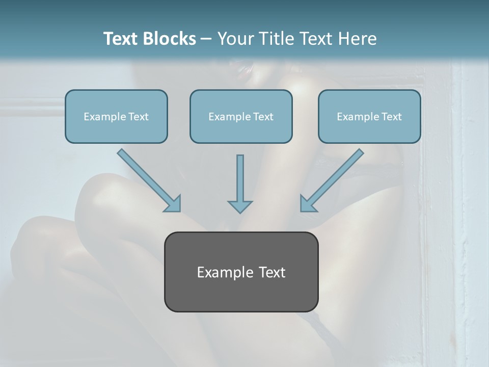 Female Attractive Hairstyle PowerPoint Template